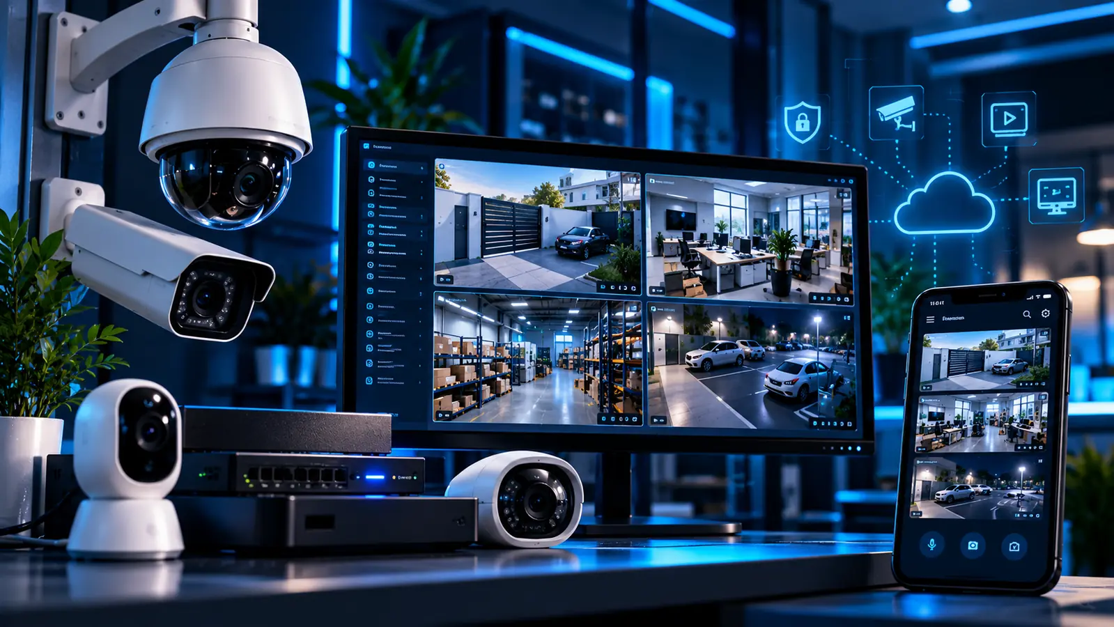 Videovigilancia IP con cámaras y monitoreo remoto